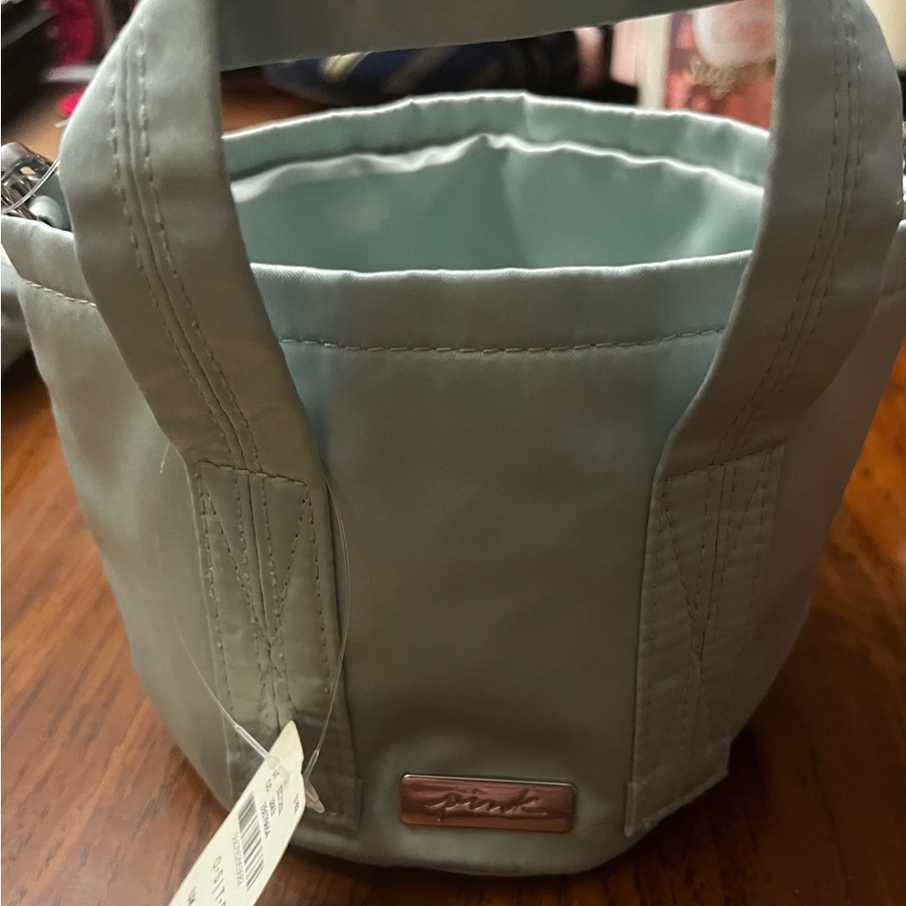 Pink bucket crossbody purse small for little girls
